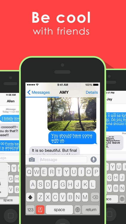 Cool Fonts Keyboard for iOS 8 - better fonts and cool text keyboard for iPhone, iPad, iPod screenshot-3