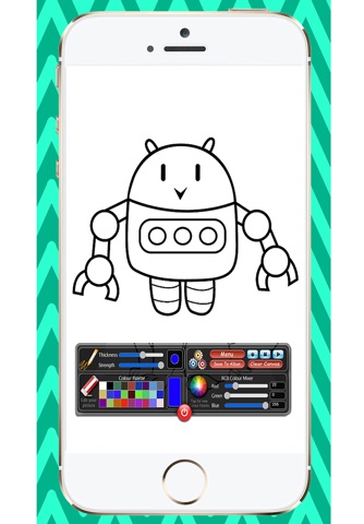 Coloring Book Robots screenshot 4