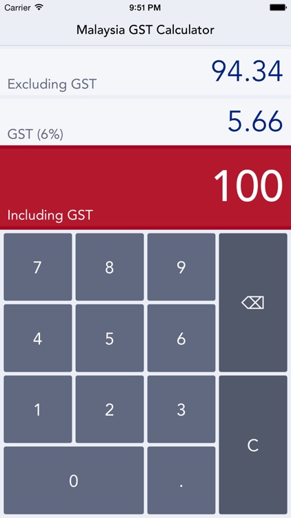 Malaysia GST Calculator - easy calculations of Malaysia Goods and Services Tax