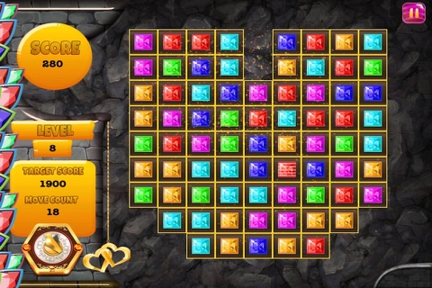 Diamond Miner Craze - Jewel Treasure Match Mania FREE screenshot 3