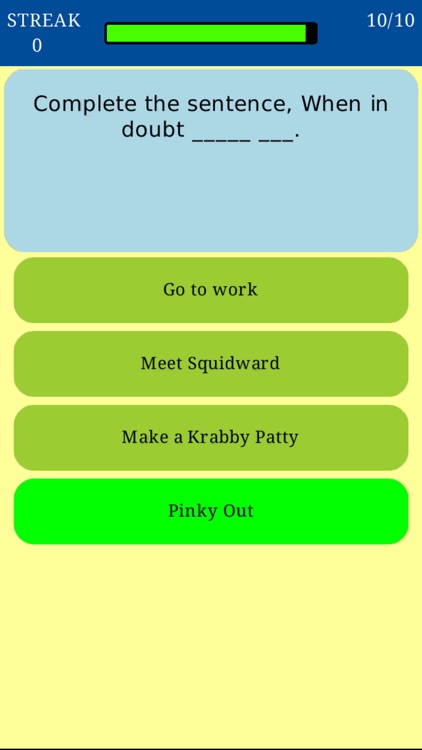 Trivia for Spongebob - Fan Quiz for the TV animation series screenshot-4