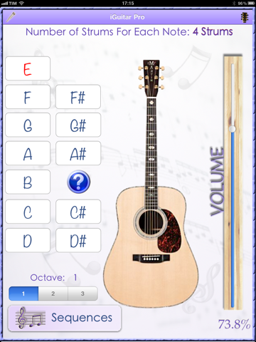 Screenshot #5 pour iDiapason Pro / iGuitar Pro - Accordez votre instrument à l'oreille avec un diapason ou une guitare