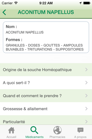 HoméoFiches screenshot 3