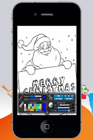 Coloring Book Santa Claus screenshot 2