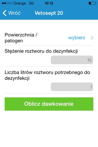 Kalkulator dawkowania Vetos-Farma screenshot 4