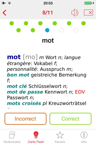 German - French Berlitz Mini Talking Dictionary screenshot 3