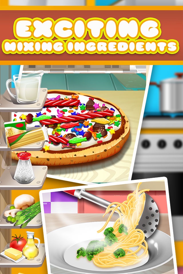 Kitchen Food Maker Salon - Fun School Lunch & Dessert Cooking Kids Games for Girls & Boys! screenshot 3