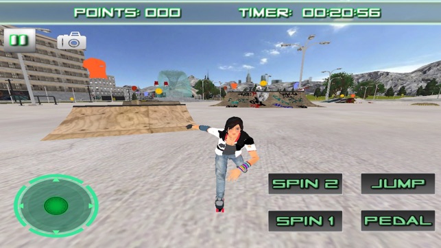 Roller Skating 3D Free Skate Action Boar