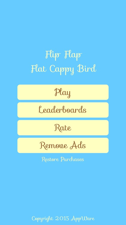 Flip Flap Flat Cappy Bird