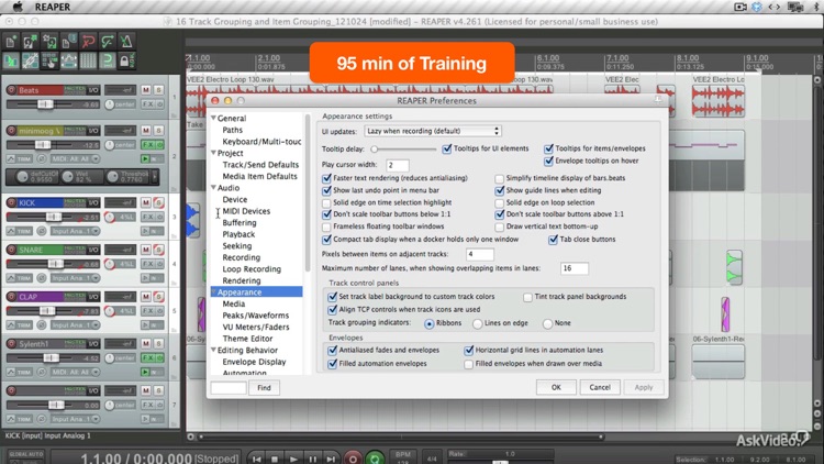 AV for Reaper 101 - Introduction to Reaper