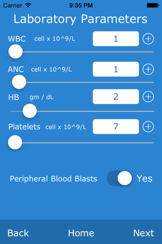 Comprehensive MDS Risk Calculator screenshot 3