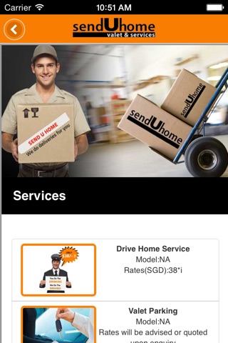 Send U Home Valet & Services screenshot 3
