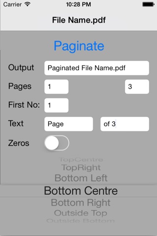 pdf Paginate Pro screenshot 2