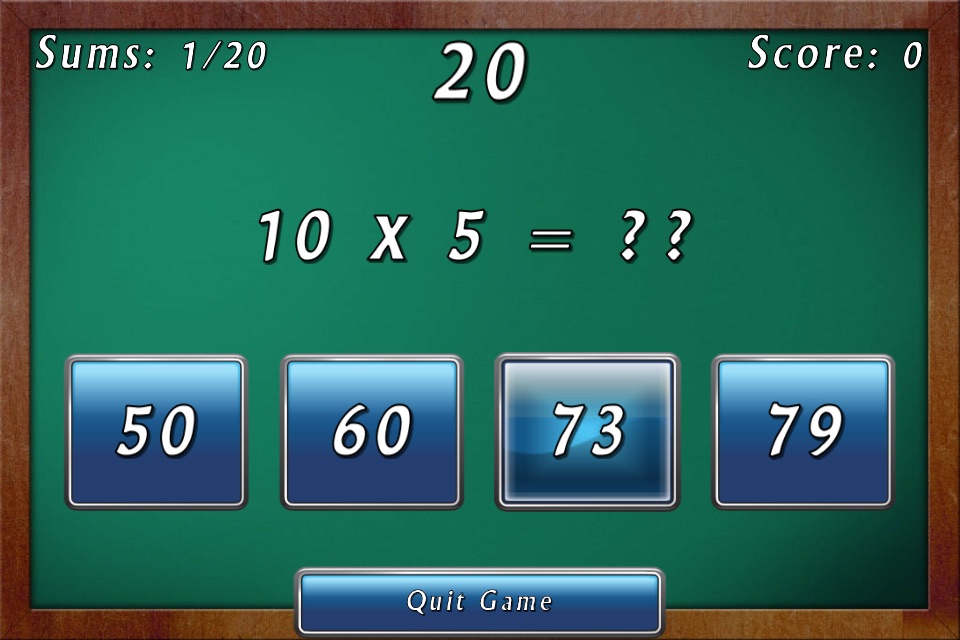 Simple Sums 2 - Free Multiplayer Maths Game screenshot 2