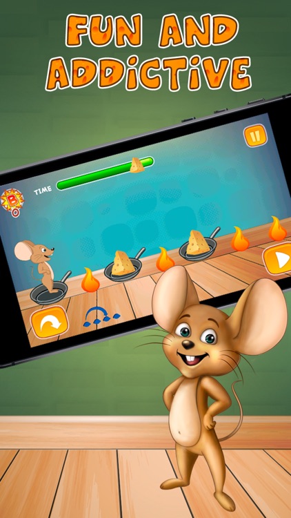 Mouse Jump-Jump: Game About Cheese and Flame