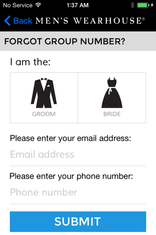 Wedding Tuxedo Group Manager screenshot 2