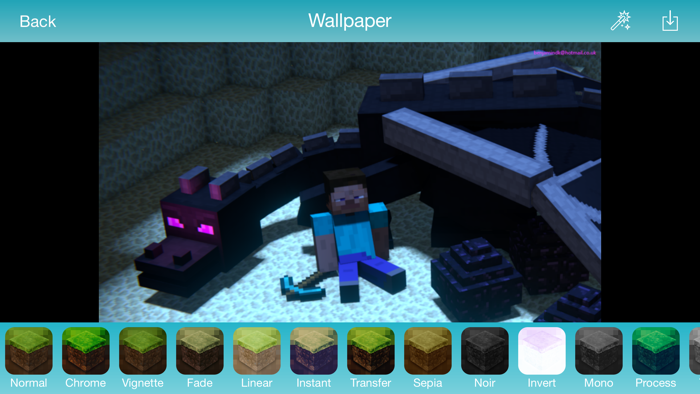 Wallpapers for Minecraft with Filters