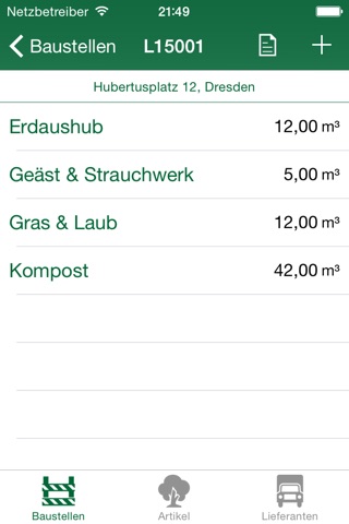 Schüttguterfassung screenshot 2