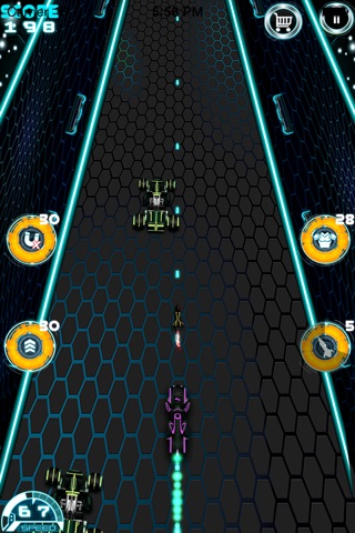 A Agile Neon Getaway - Futuristic Bike Chasing Action screenshot 3