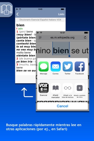 Diccionario Esencial Español-Italiano/Italiano-Spagnolo VOX screenshot 3