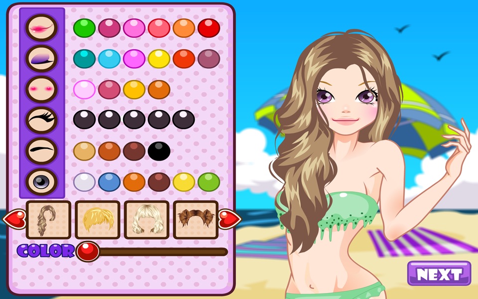 Tropical Fashion Models 2 - Dress up and make up game for kids who love fashion screenshot 3
