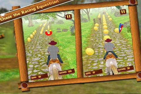 Horse Run 3D - Russian Wild Tiger Chase the Racing Equestrian in Jungle Valley screenshot 3
