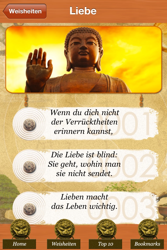 1500 Weisheiten Leben & Glück screenshot 2