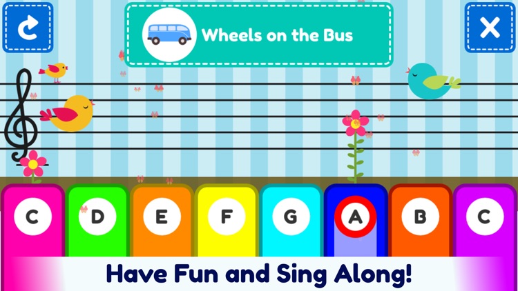 First Piano Nursery Rhymes LITE - Play Along Keyboard screenshot-3