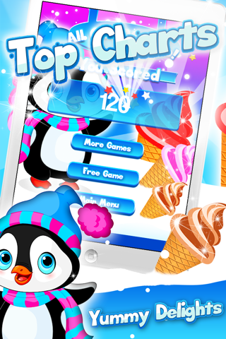 Arctic Penguin Monty in the Frozen Ice Cream Club Hunt Free Game screenshot 3