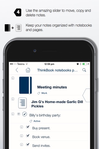 ThinkBook - Todos, Notes, Projects, Outlines screenshot 3