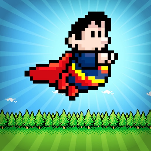 A Retro Super-Hero Power Jump FREE - The Fun 8-Bit Man Race Challenge Icon