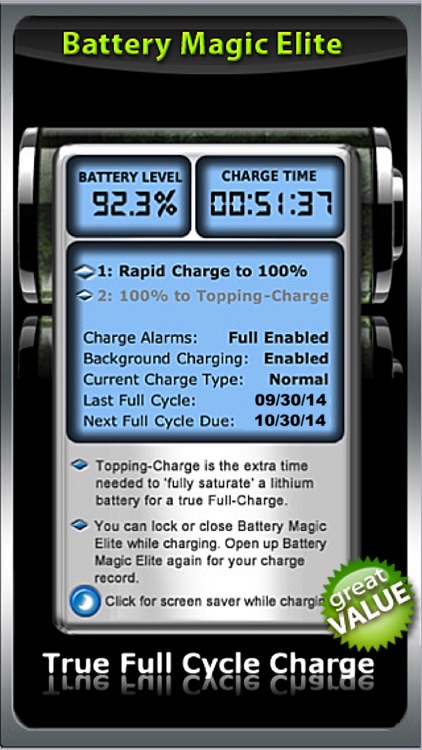 Battery : Battery Power Battery Charge Battery Life Battery Saver - The All in 1 Battery App Battery Magic Elite! screenshot-4