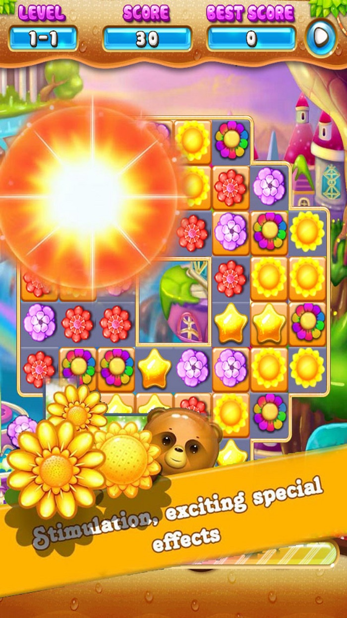 Fantasy Garden Flower Blosoom Match