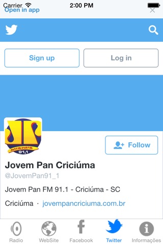 Jovem Pan Criciúma screenshot 3