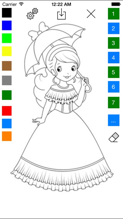 Princess Coloring Book for Girls - Learn to Color Ice Princess, Fairy and Queen!