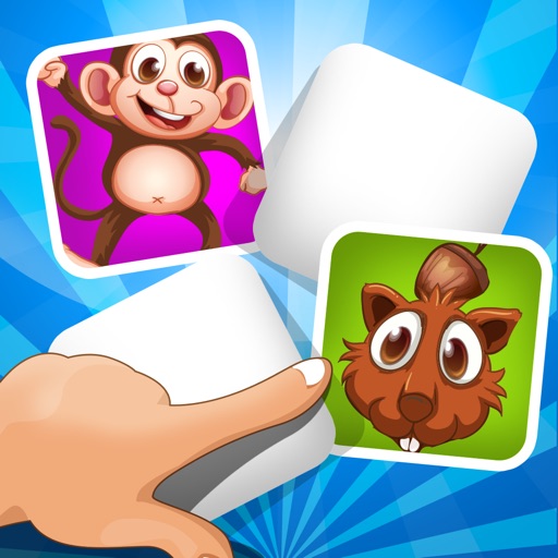 A Matching Game for Children: Learning with animals of the jungle icon