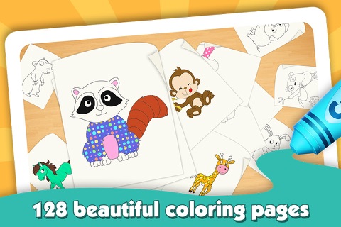Kids ColorBook: Animals - Educational Coloring & Painting Game Design for Children & Baby Toddler screenshot 2