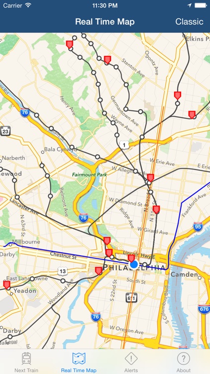 Real Time SEPTA: Regional Rail