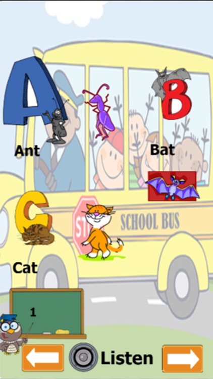 ABC Learning alphabet for kids with english language vocabulary