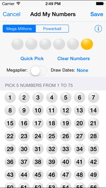 Mega Millions & Powerball - lottery games in the US with winning number results, lotto jackpots and prize payouts screenshot-3