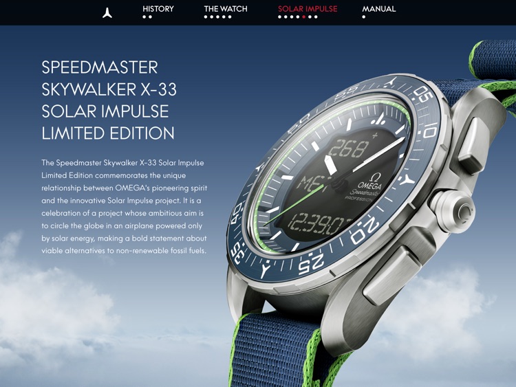 OMEGA Speedmaster Skywalker X-33 interactive manual screenshot-3