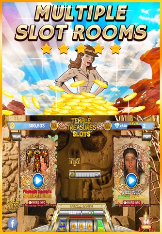 " Temple Treasures Slots " - Spin the Maya kings wheel to win the Golden casino screenshot 2