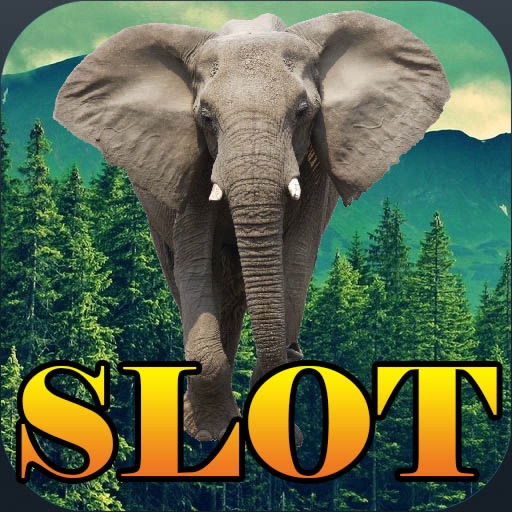 Elephant Africa Free Poker Slots Machine in Vegas Casino Game Icon