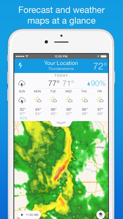 Perfect Weather - NOAA Radar, Forecast, and Severe Weather Alerts