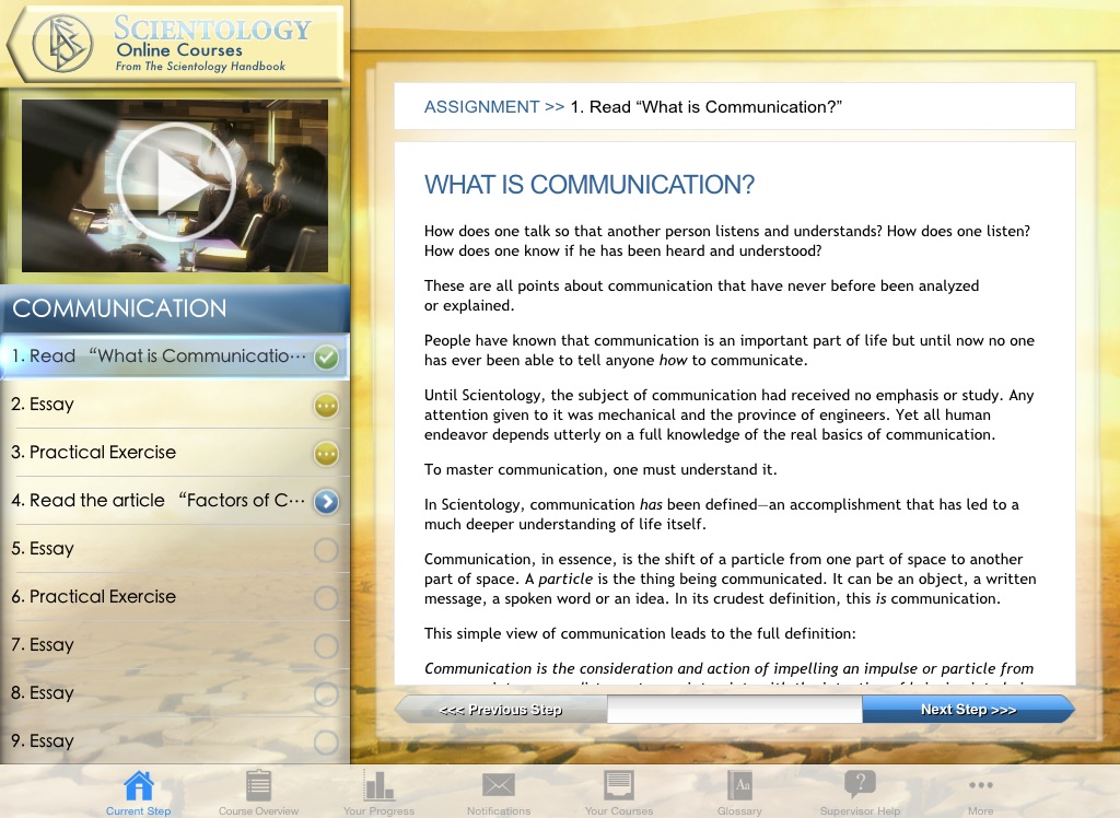 Scientology Online Courses HD screenshot 3