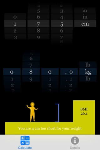 Too Short? BMI Calculator screenshot 3