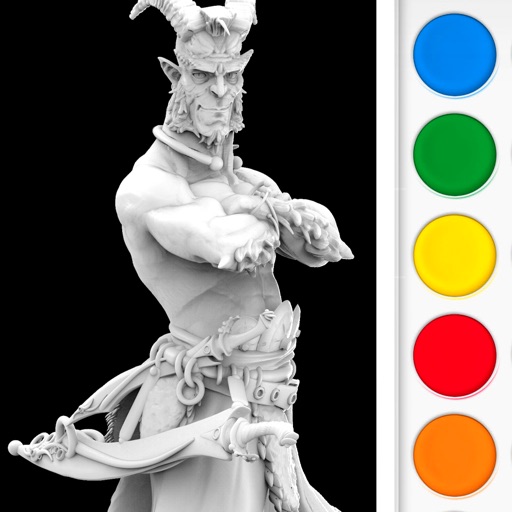 Figuromo Artist : Tiefling Warrior - Dungeons & Dragon 3D Fantasy Figure - Color Combine & Design Sculpture icon