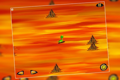 Rocking Surf Dinosaur : The Fire Lava River Prehistoric Journey - Free screenshot 2
