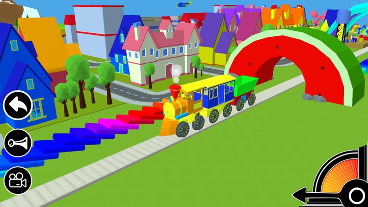 3D Toy Train - Free Kids Train Game screenshot-3