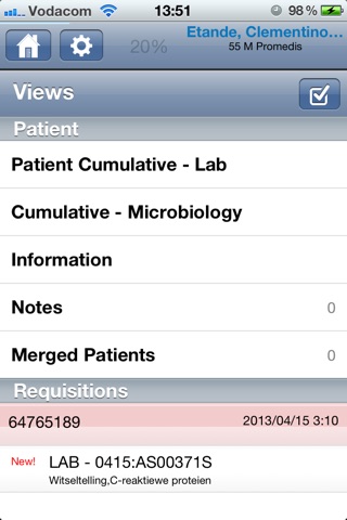 Ampath Results screenshot 2